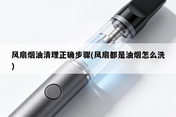 風扇煙油清理正確步驟(風扇都是油煙怎麼洗)