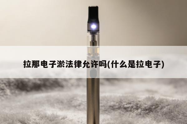 拉那電子煙法律允許嗎(什麼是拉電子)